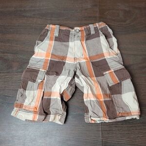 Route 66 Plaid Cargo Shorts
